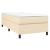 Pat box spring cu saltea, crem, 90x200 cm, textil GartenMobel Dekor