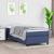 Pat box spring cu saltea, albastru, 90x200 cm, textil GartenMobel Dekor