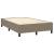 Pat box spring cu saltea, gri taupe, 120x200 cm, textil GartenMobel Dekor