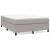 Pat box spring cu saltea, gri deschis, 140x190 cm, textil GartenMobel Dekor
