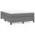 Pat box spring cu saltea, gri închis, 140x190 cm, textil GartenMobel Dekor