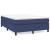 Pat box spring cu saltea, albastru, 140x200 cm, textil GartenMobel Dekor
