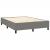 Pat box spring cu saltea, gri închis, 140x200 cm, textil GartenMobel Dekor