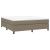Pat box spring cu saltea, gri taupe, 160x200 cm material textil GartenMobel Dekor