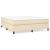Pat box spring cu saltea, crem, 160x200 cm, material textil GartenMobel Dekor