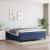 Pat continental cu saltea, albastru, 160x200cm, material textil GartenMobel Dekor