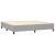 Pat box spring cu saltea, gri deschis, 200x200 cm, textil GartenMobel Dekor