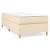 Pat box spring cu saltea, crem, 80x200 cm, textil GartenMobel Dekor