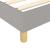 Pat box spring cu saltea, gri deschis, 90x200 cm, textil GartenMobel Dekor