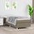 Pat box spring cu saltea, gri taupe, 100x200 cm, textil GartenMobel Dekor