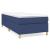 Pat box spring cu saltea, albastru, 100x200 cm, textil GartenMobel Dekor