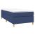 Pat box spring cu saltea, albastru, 100x200 cm, textil GartenMobel Dekor