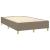 Pat box spring cu saltea, gri taupe, 120x200 cm, textil GartenMobel Dekor
