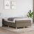 Pat box spring cu saltea, gri taupe, 120x200 cm, textil GartenMobel Dekor