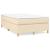 Pat box spring cu saltea, crem, 120x200 cm, textil GartenMobel Dekor
