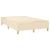 Pat box spring cu saltea, crem, 120x200 cm, textil GartenMobel Dekor