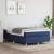 Pat box spring cu saltea, albastru, 120x200 cm, textil GartenMobel Dekor