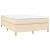 Pat box spring cu saltea, crem, 140x200 cm, textil GartenMobel Dekor