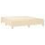 Pat box spring cu saltea, crem, 160x200 cm, material textil GartenMobel Dekor