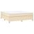 Pat box spring cu saltea, crem, 160x200 cm, material textil GartenMobel Dekor