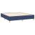 Pat continental cu saltea, albastru, 160x200cm, material textil GartenMobel Dekor