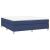 Pat continental cu saltea, albastru, 160x200cm, material textil GartenMobel Dekor