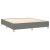 Pat box spring cu saltea, gri închis, 180x200 cm, textil GartenMobel Dekor