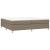 Pat box spring cu saltea, gri taupe, 200x200 cm, textil GartenMobel Dekor