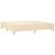 Pat box spring cu saltea, crem, 200x200 cm, textil GartenMobel Dekor