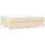 Pat box spring cu saltea, crem, 200x200 cm, textil GartenMobel Dekor