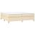 Pat box spring cu saltea, crem, 200x200 cm, textil GartenMobel Dekor