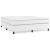 Pat box spring cu saltea, alb, 180x200 cm, piele ecologică GartenMobel Dekor