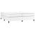 Pat box spring cu saltea, alb, 200x200 cm, piele ecologică GartenMobel Dekor