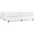 Pat box spring cu saltea, alb, 200x200 cm, piele ecologică GartenMobel Dekor