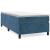 Pat box spring cu saltea, albastru închis, 90x200 cm, catifea GartenMobel Dekor