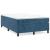 Pat box spring cu saltea, albastru închis, 120x200 cm, catifea GartenMobel Dekor