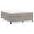 Pat box spring cu saltea, gri deschis, 140x190 cm, catifea GartenMobel Dekor