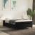 Pat box spring cu saltea, negru, 140x200 cm, catifea GartenMobel Dekor