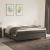Pat box spring cu saltea, gri închis, 180x200 cm, catifea GartenMobel Dekor