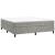 Pat box spring cu saltea, gri deschis, 200x200 cm, catifea GartenMobel Dekor