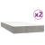 Pat box spring cu saltea, gri deschis, 200x200 cm, catifea GartenMobel Dekor