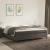 Pat box spring cu saltea, gri închis, 200x200 cm, catifea GartenMobel Dekor