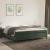 Pat box spring cu saltea, verde închis, 200x200 cm, catifea GartenMobel Dekor