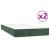 Pat box spring cu saltea, verde închis, 200x200 cm, catifea GartenMobel Dekor