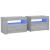 Noptiere cu lumini LED, 2 buc., gri sonoma, 60x35x40 cm GartenMobel Dekor