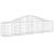 Coșuri gabion arcuite 2 buc, 200x30x40/60 cm, fier galvanizat GartenMobel Dekor