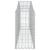 Coșuri gabion arcuite 2 buc, 200x30x60/80 cm, fier galvanizat GartenMobel Dekor