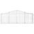 Coșuri gabion arcuite 2 buc, 200x30x60/80 cm, fier galvanizat GartenMobel Dekor