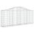 Coșuri gabion arcuite 7 buc, 200x30x80/100cm, fier galvanizat GartenMobel Dekor
