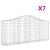 Coșuri gabion arcuite 7 buc, 200x30x80/100cm, fier galvanizat GartenMobel Dekor